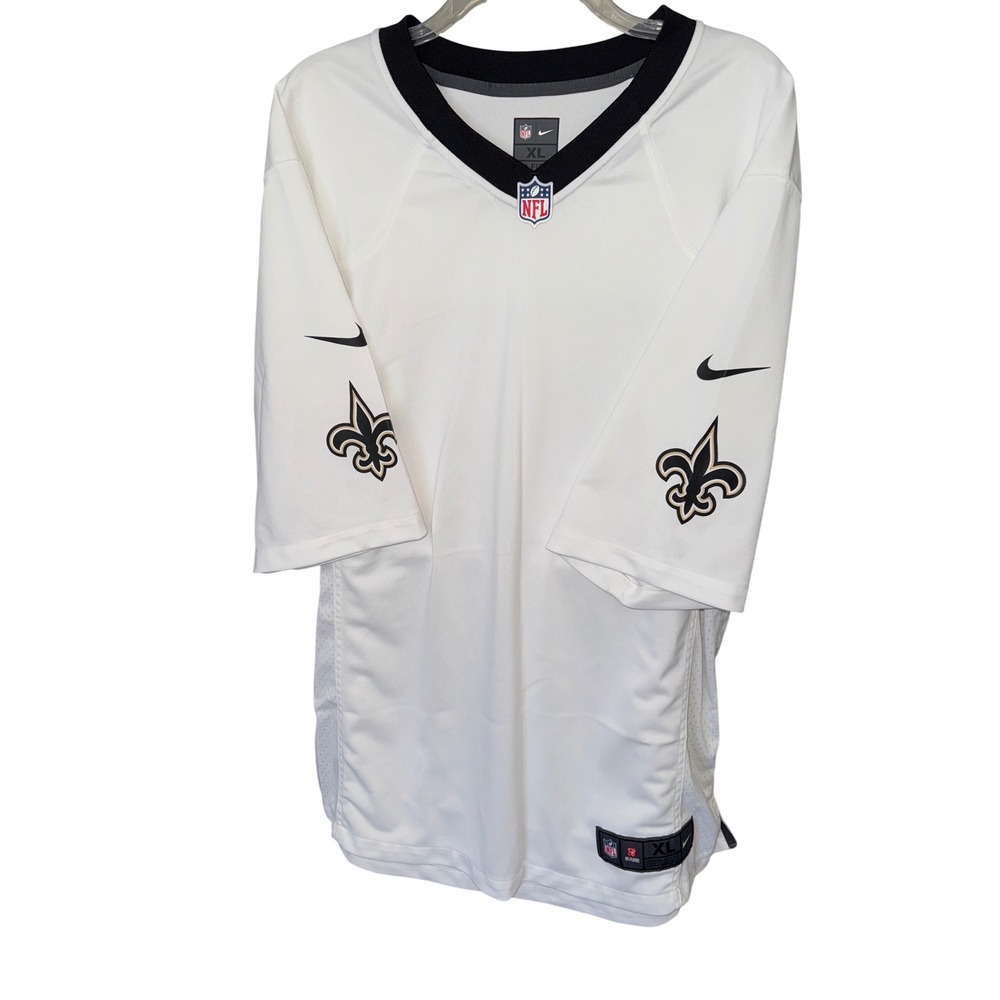 Nike NFL‎ New Orleans Saints Jersey, White, Size XL No Name